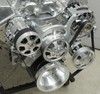 Serpentine Hyper Drive Kits Pulley Systems All Polished & Chrome