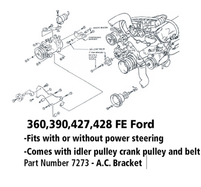 360,390, 427, 428 FE Ford