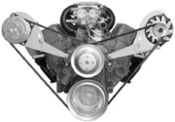 Alternator Mount 223L Small Block Chevy - Long Water Pump Driver?s Side - Wide Mount