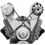 ALAN GROVE SMALL BLOCK CHEVY SHORT WATER PUMP ALTERNATOR BRACKET