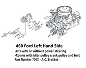 Ford & Flathead AC/Alt Brackets 460 ford