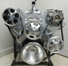 SBC, BBC Serpentine Hyper Drive Kits Pulley systems all polished & chrome