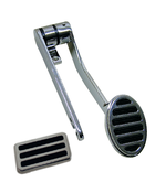 Chrome Oval Throttle Pedal with optional brake pedal