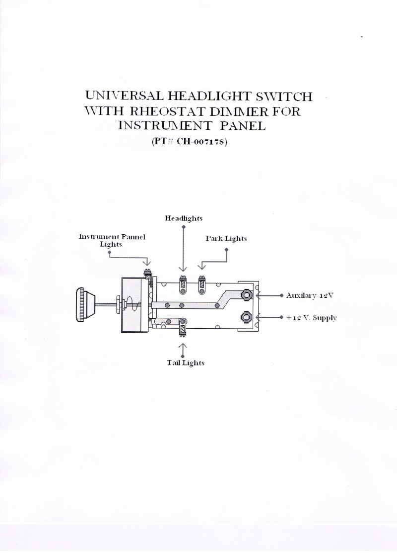 Vw Passat Auto Dimmer Headlight Switch Wiring Diagram from www.southernrods.com