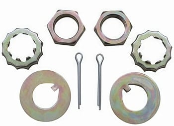 Mustang II Spindle Nut & Washer Kit,3/4-20 thread size