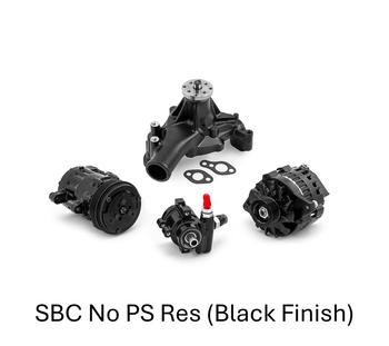 SBC Serpentine Hyper Drive Kit Pulley System W/O PS Reservoir