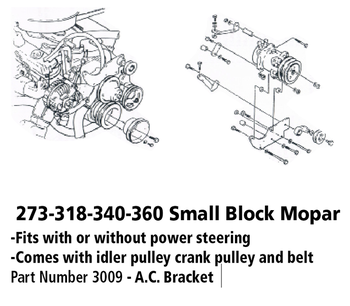 273-318-340-360 Small Block Mopar Bracket