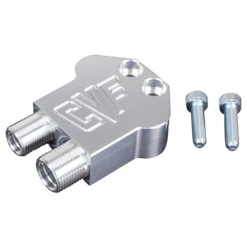 CVF Racing Air Compressor Manifold AC Line Fitting 90 Degree Adapter Block