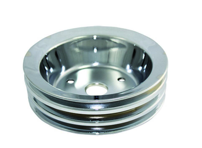 Chrome Steel SBC or BBC Lower 3 Groove Pulleys