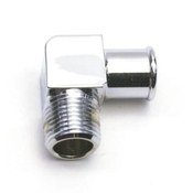 Chrome intake vacuum fittings 90 degree 5/8 hose fitting