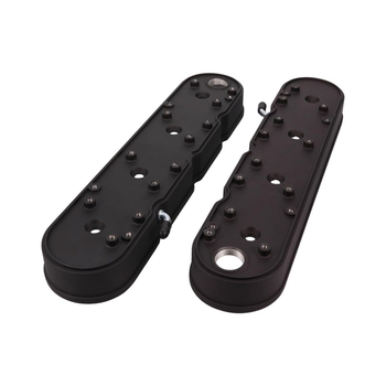 GM LS Finned Cast Aluminum Valve Covers w/ Coil Mount and Covers