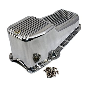 1957 1979 Small Block Chevy Aluminum Oil Pan Polished Finned