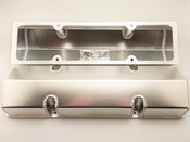 SBC Tall Fabricated Valve Covers Cathedral Top Polished or matt Black