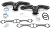 PATRIOT EXHAUST H8052 BLOCK HUGGER HEADER UNIVERSAL SBC-RAW STEEL