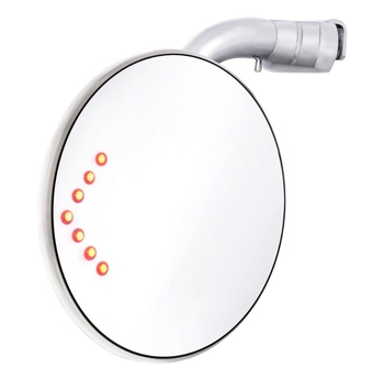 Peep Mirror with LED Turn Signal