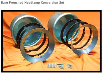 Frenched Headlamp Kit, 40's-50's Vehicles, For Use with 7in Headlight, Weld In, Sold as a Kit