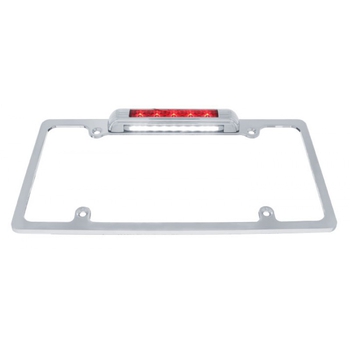 License Plate Frame w/ LED Third Brake Light Deco art