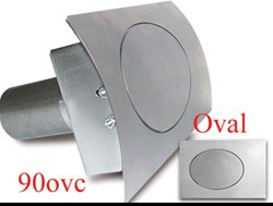 Fuel Door Kit, 90 Series, Curved Oval, 4-3/4in X 3-1/2in, Steel, Sold as a Kit