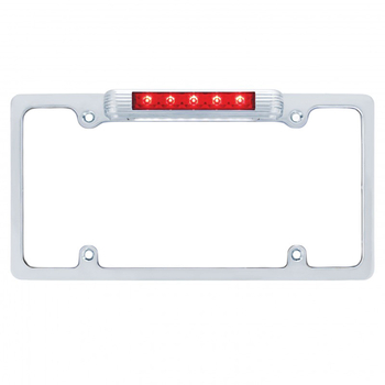 License Plate Frame w/ LED Third Brake Light Deco art