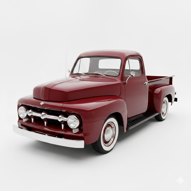 1948-1956 Ford Truck Complete Rolling Chassis