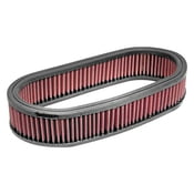 12" Oval red K&N style Washable Air Filter