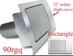 90 Series Rectangle Quarter Panel Fuel Door