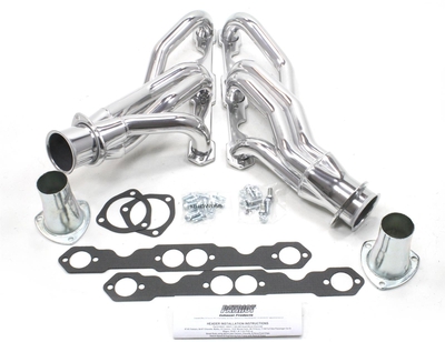 PATRIOT EXHAUST H8021-1 1 5/8" 4-TUBE CLIPPSTER HEADER SILVER CERAMIC