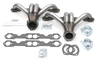 PATRIOT EXHAUST H8027 STRAIGHT PLUG BLOCK HUGGER HEADER UNIVERSAL SBC-RAW STEEL