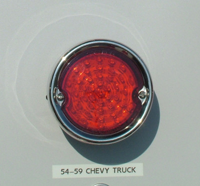 1955-59 Chevy Truck LED Tail Lights with Stainless Bezel