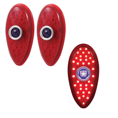 1938-39 Ford Tail Light lens with Blue Dot
