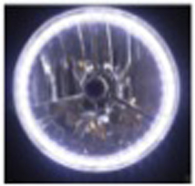 7" LED halo ring H4 Halogen Light Headlights