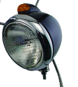 Guide Style Headlights with Turn Signal - Black