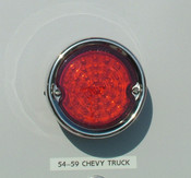 1955-59 Chevy Truck LED Tail Lights with Stainless Bezel