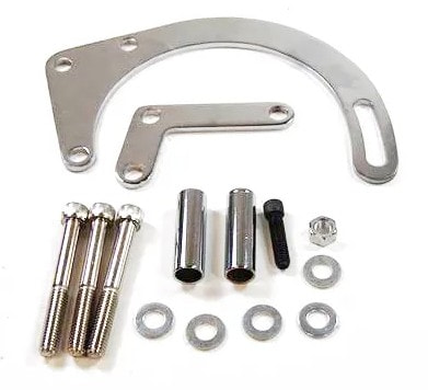 Southern Air SBC Low Mount Driver Side SWP Alternator Bracket &ndash; Chrome