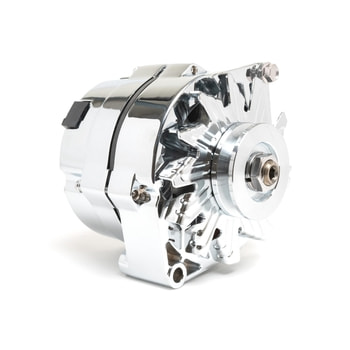 GM 1-Wire 100 Amp V-Belt Alternator – Chrome