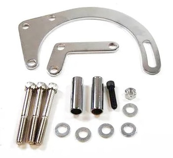 Southern Air SBC Low Mount Driver Side SWP Alternator Bracket &ndash; Chrome