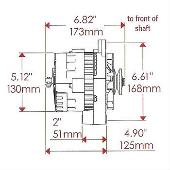 PowerMaster 110 Amp LT-1 style Alternator