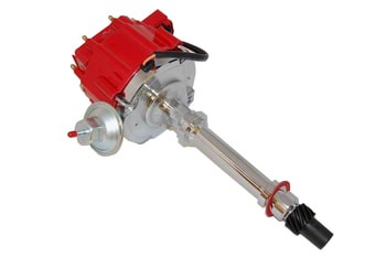 SBC/BBC LARGE CAP HEI Distributor – 65K Volt Coil, Red Cap