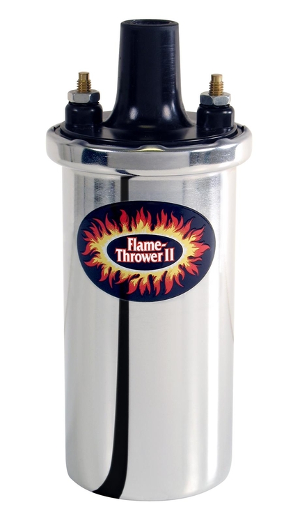 PERTRONIX 45001 FLAME-THROWER II COIL 45,000 VOLT 0.6 OHM CHROME