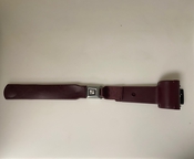 2 Point Maroon Retractable Lap Belts