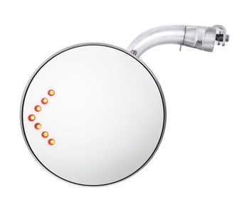 Peep Mirror with LED Turn Signal