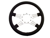 Steering Wheels 14" 4-Spoke Leather Wrapped Steering Wheel