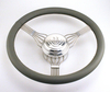 15" Stainless Steel Banded Banjo Style Steering Wheel