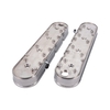 GM LS Finned Cast Aluminum Valve Covers w/ Coil Mount and Covers Polished