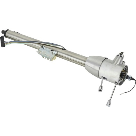 30" Floor Shift Column Plain Finish w/ Keyed Ignition