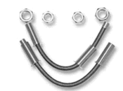Billet Stainless Steel Wire Loom Kits for Doors- 1-2inch