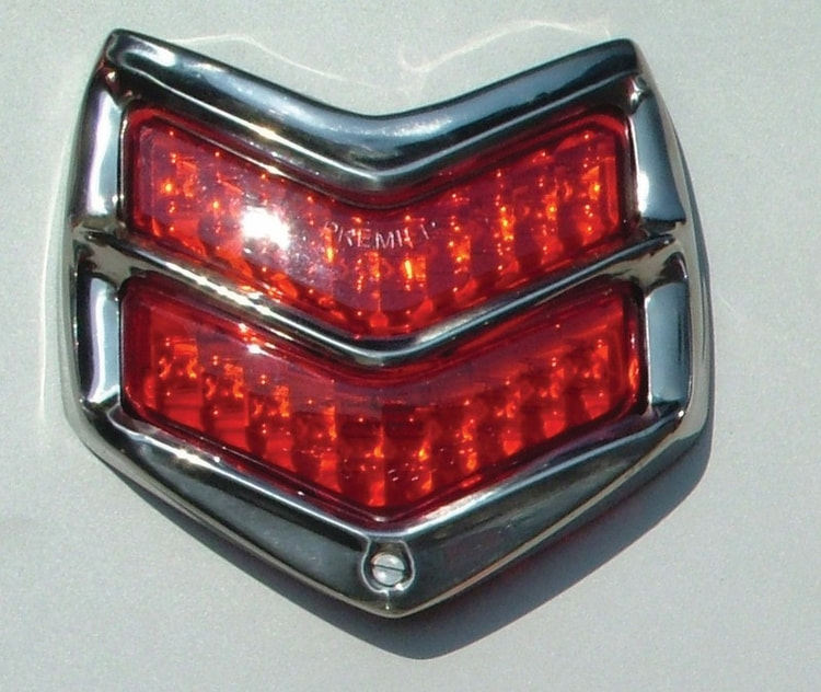 1940 Ford LED Tail Light with Stainless Bezel