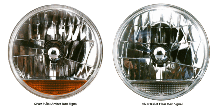 7" Silver Bullet Headlight with Turn Signal
