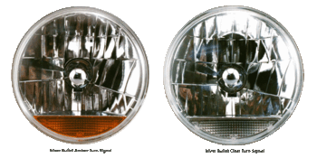 7" Silver Bullet Headlight with Turn Signal