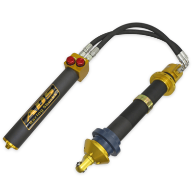 ADS Race Multi Bypass Ring Coilover 3.0 in. x 12 in. Multi Bypass Ring Coilover Remote 4 Way Adjustable Recirculating Reservoir